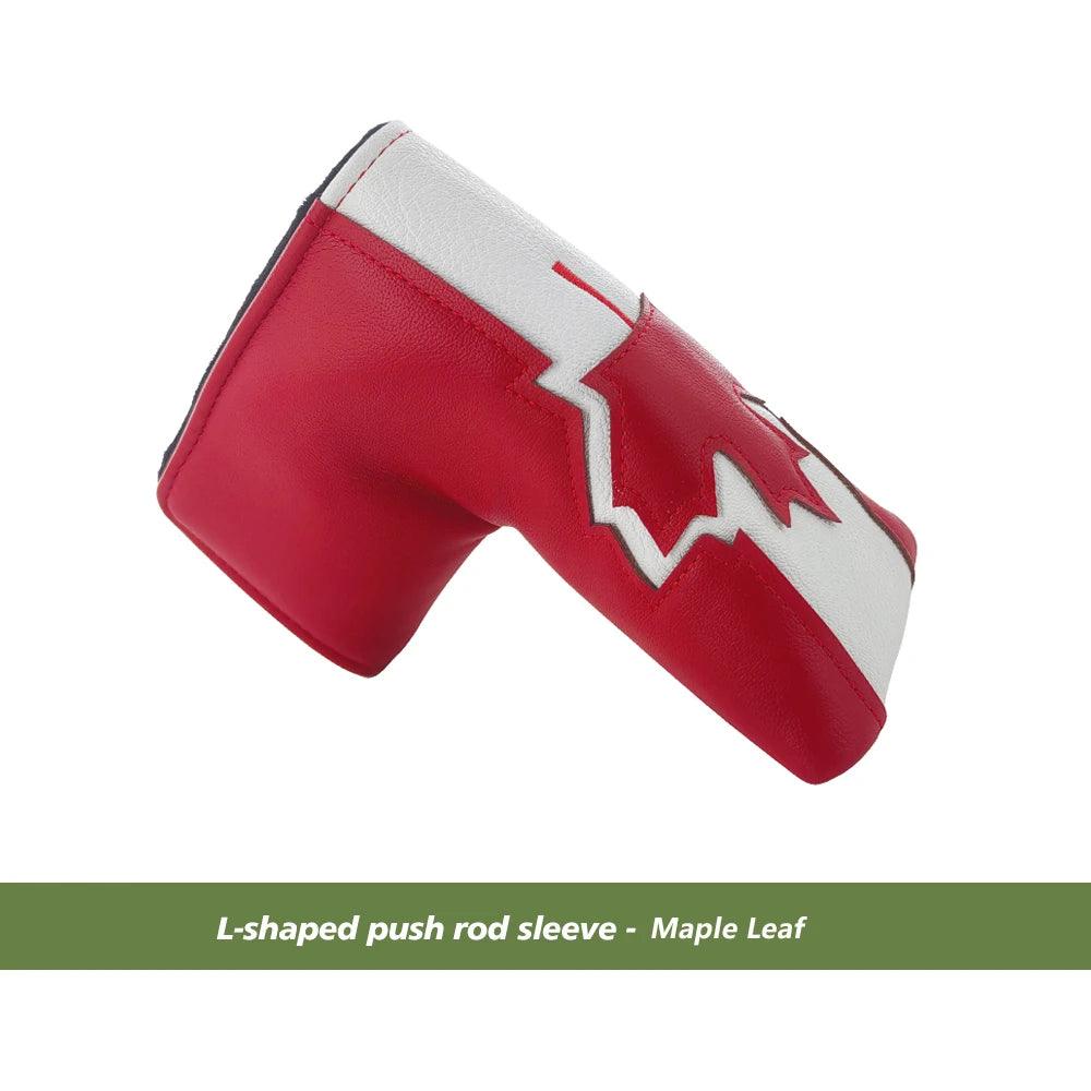 Golf Blade Putter Cover Golf HeadCover Multiple Style Magnetic Magic Tape Open Close Golf Club Protective Headgear Golf Supplies