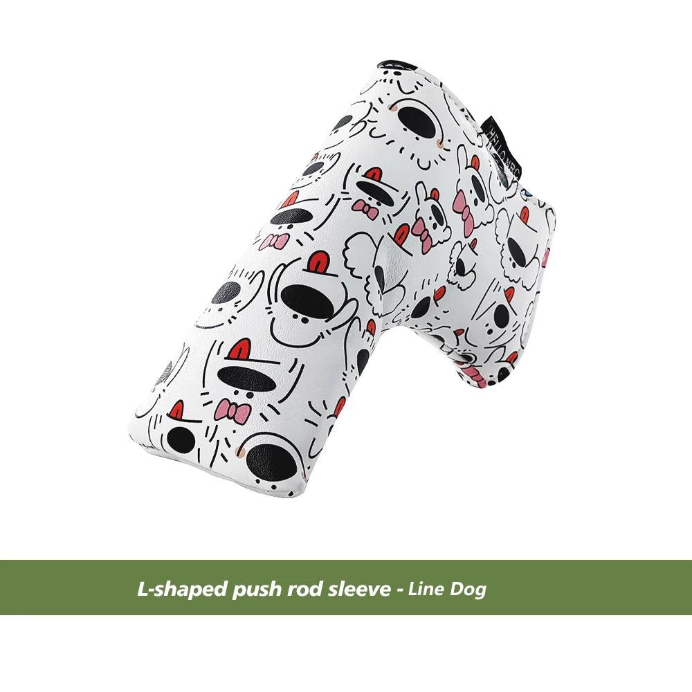 Golf Blade Putter Cover Golf HeadCover Multiple Style Magnetic Magic Tape Open Close Golf Club Protective Headgear Golf Supplies