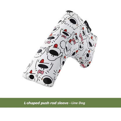 Golf Blade Putter Cover Golf HeadCover Multiple Style Magnetic Magic Tape Open Close Golf Club Protective Headgear Golf Supplies