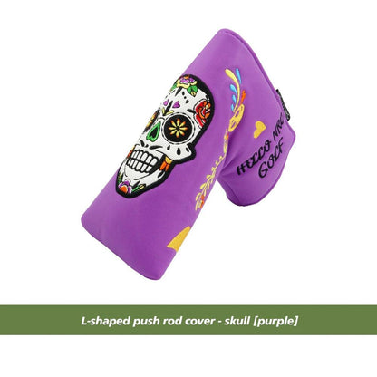 Golf Blade Putter Cover Golf HeadCover Multiple Style Magnetic Magic Tape Open Close Golf Club Protective Headgear Golf Supplies