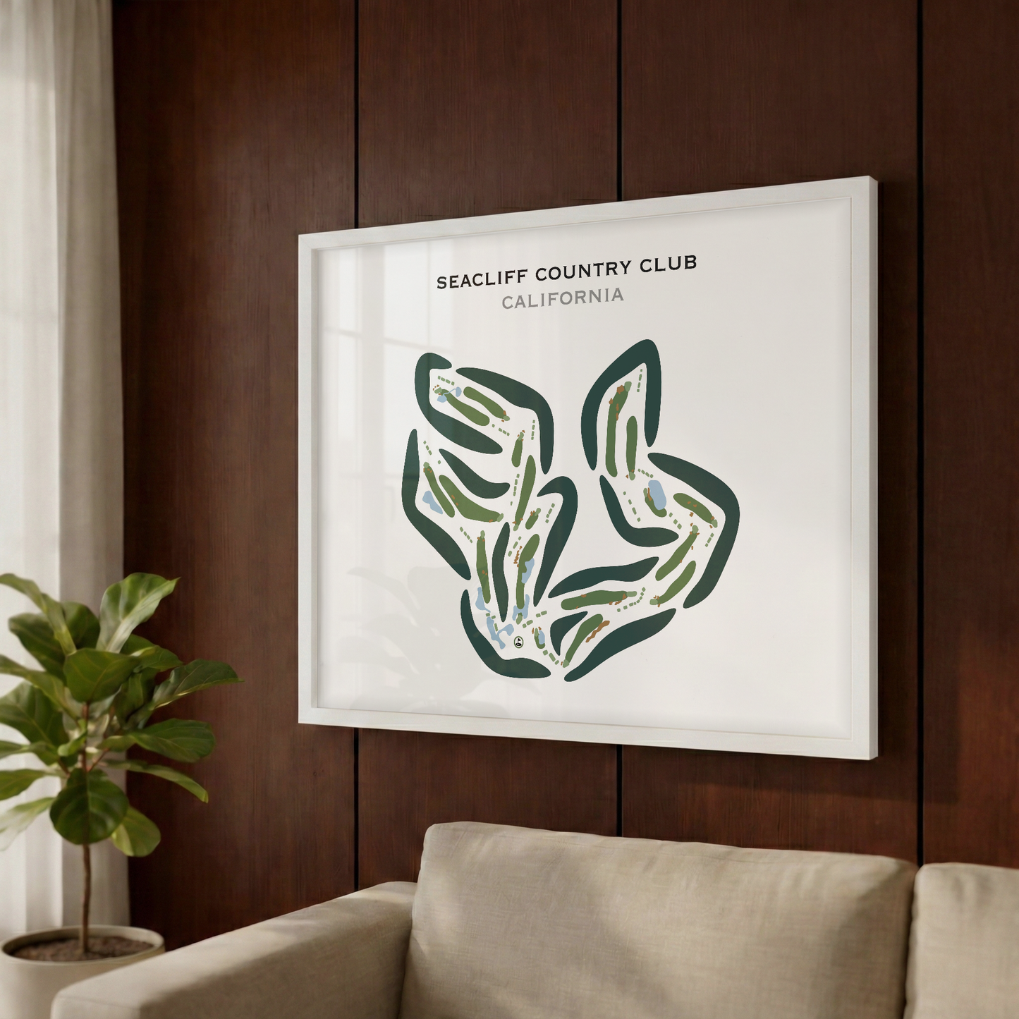 SeaCliff Country Club, California - Printed Golf Courses