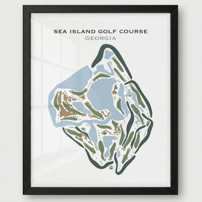 Sea Island Golf Course, Georgia - Printed Golf Courses