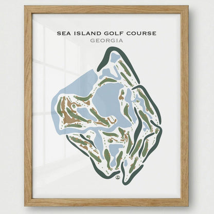 Sea Island Golf Course, Georgia - Printed Golf Courses