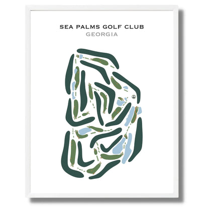 Sea Palms Golf Club, Georgia - Printed Golf Courses