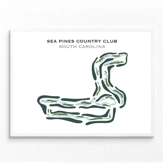 Sea Pines Country Club, South Carolina - Printed Golf Course