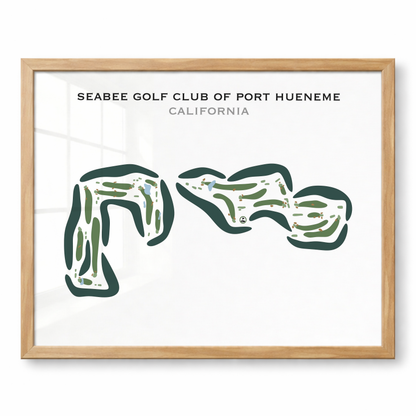 Seabee Golf Club of Port Hueneme, California - Printed Golf Courses