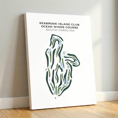 Seabrook Island Club, Ocean Winds Course, South Carolina - Printed Golf Course