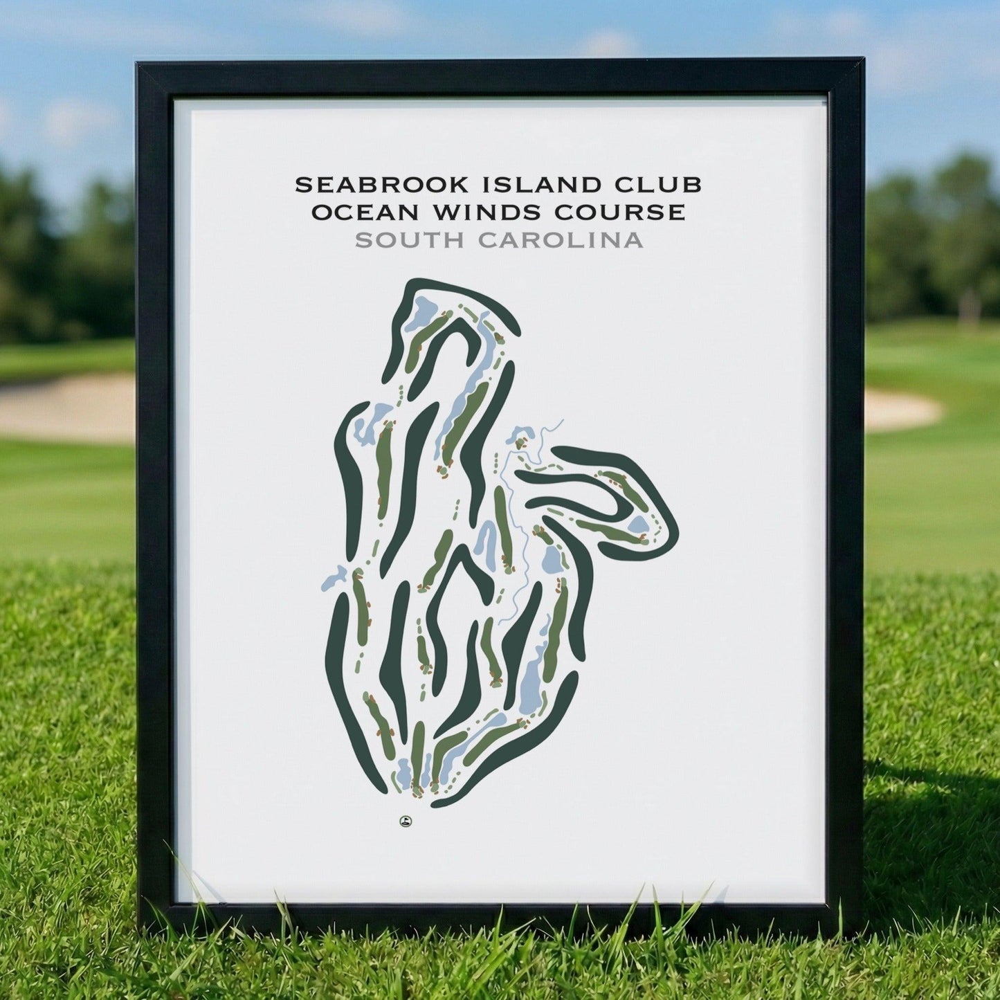 Seabrook Island Club, Ocean Winds Course, South Carolina - Printed Golf Course