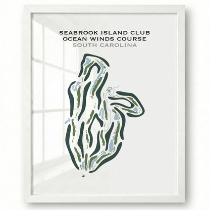 Seabrook Island Club, Ocean Winds Course, South Carolina - Printed Golf Course