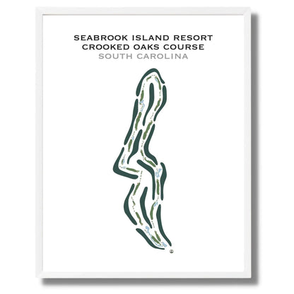 Seabrook Island Resort, Crooked Oaks Golf Course, South Carolina - Printed Golf Course