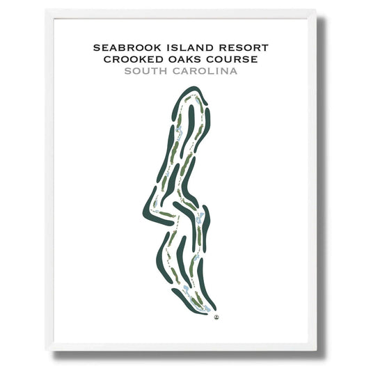 Seabrook Island Resort, Crooked Oaks Golf Course, South Carolina - Printed Golf Course