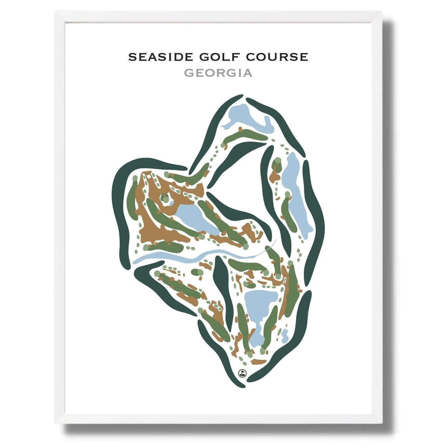 Seaside Golf Course, Georgia - Printed Golf Courses