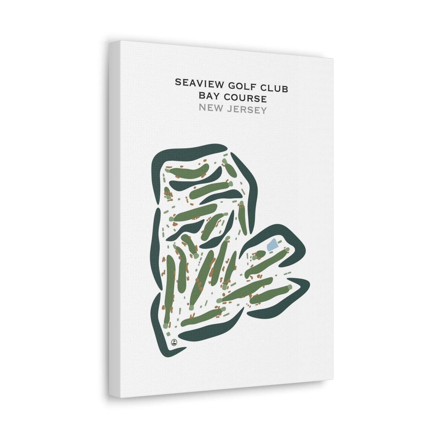 Seaview Golf Club - Bay Course, New Jersey - Printed Golf Courses