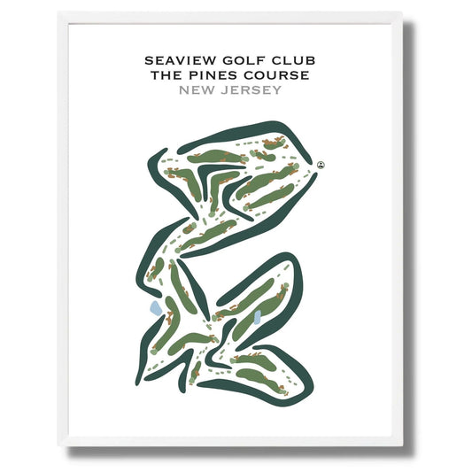 Seaview - The Pines Course, New Jersey - Printed Golf Courses