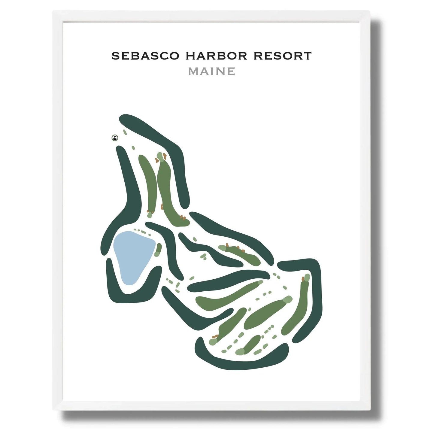 Sebasco Harbor Resort, Maine - Printed Golf Courses