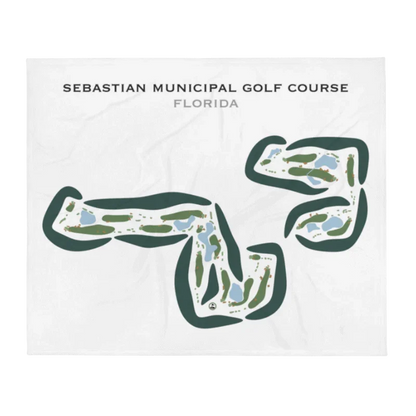 Sebastian Municipal Golf Course, Florida - Printed Golf Courses
