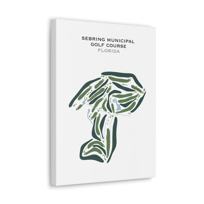 Sebring Municipal Golf Course, Florida - Printed Golf Courses