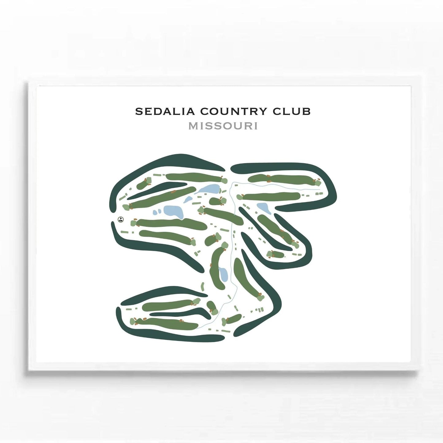 Sedalia Country Club, Missouri - Printed Golf Courses