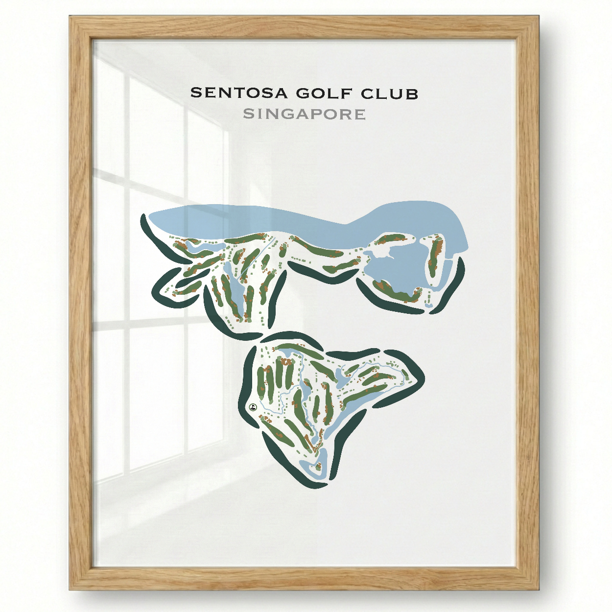 Sentosa Golf Club, Singapore - Printed Golf Courses