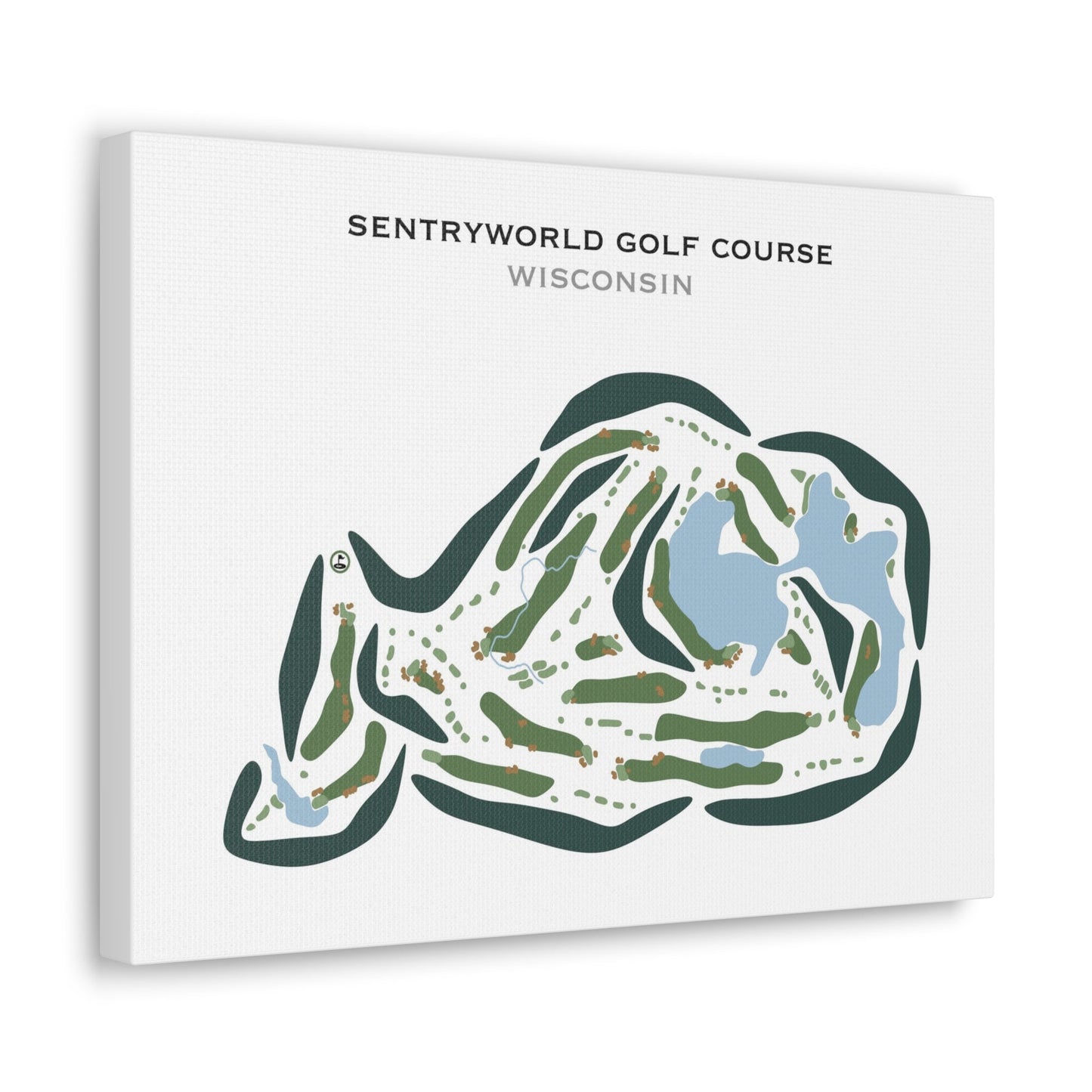 SentryWorld Golf Course, Wisconsin - Printed Golf Courses