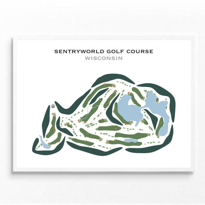 SentryWorld Golf Course, Wisconsin - Printed Golf Courses