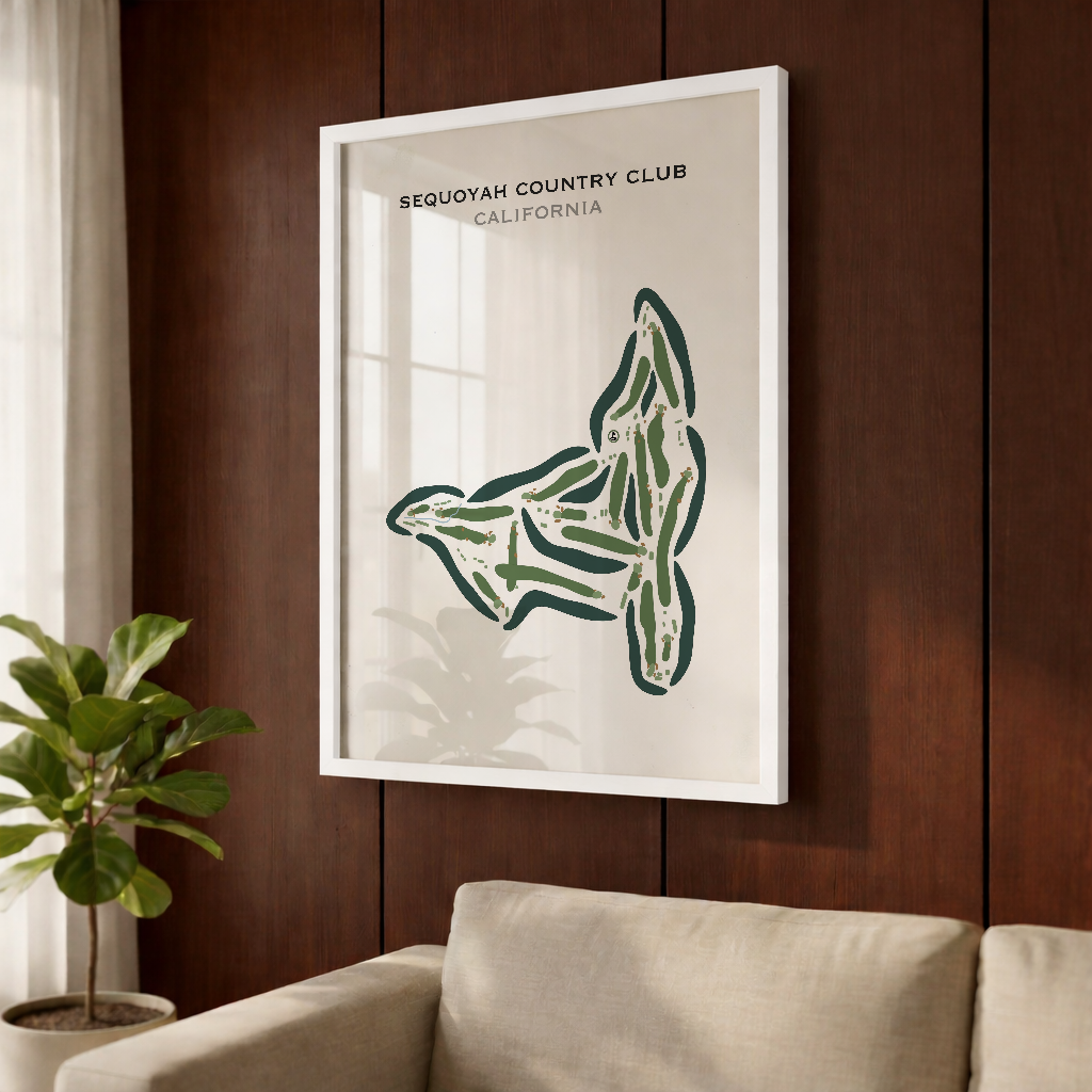 Sequoyah Country Club, California - Printed Golf Course