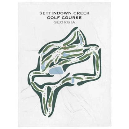 Settindown Creek Golf Course, Georgia - Printed Golf Courses