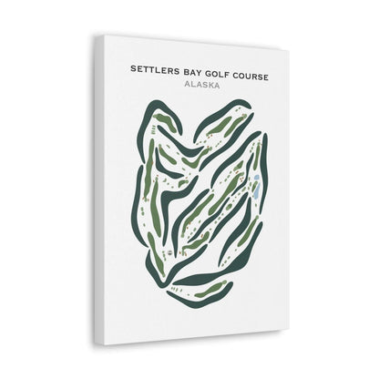 Settlers Bay Golf Courses, Alaska - Printed Golf Courses