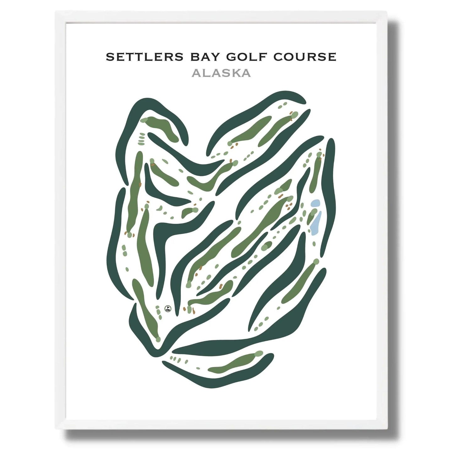 Settlers Bay Golf Courses, Alaska - Printed Golf Courses
