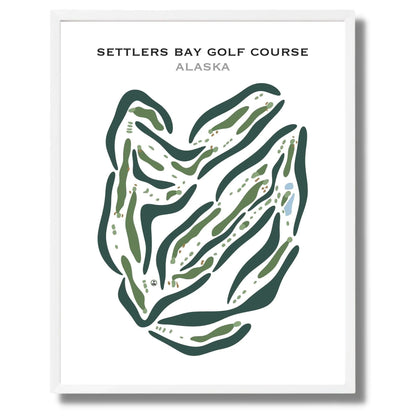 Settlers Bay Golf Courses, Alaska - Printed Golf Courses