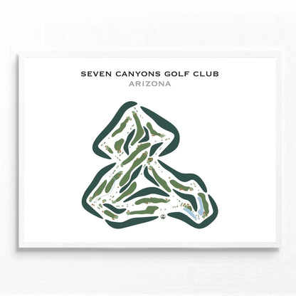 Seven Canyons Golf Club, Arizona - Printed Golf Courses