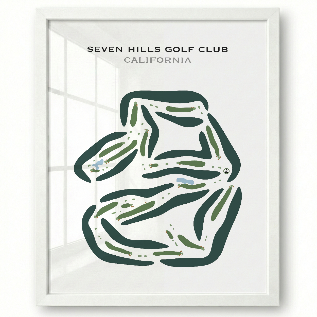 Seven Hills Golf Club, California - Printed Golf Courses