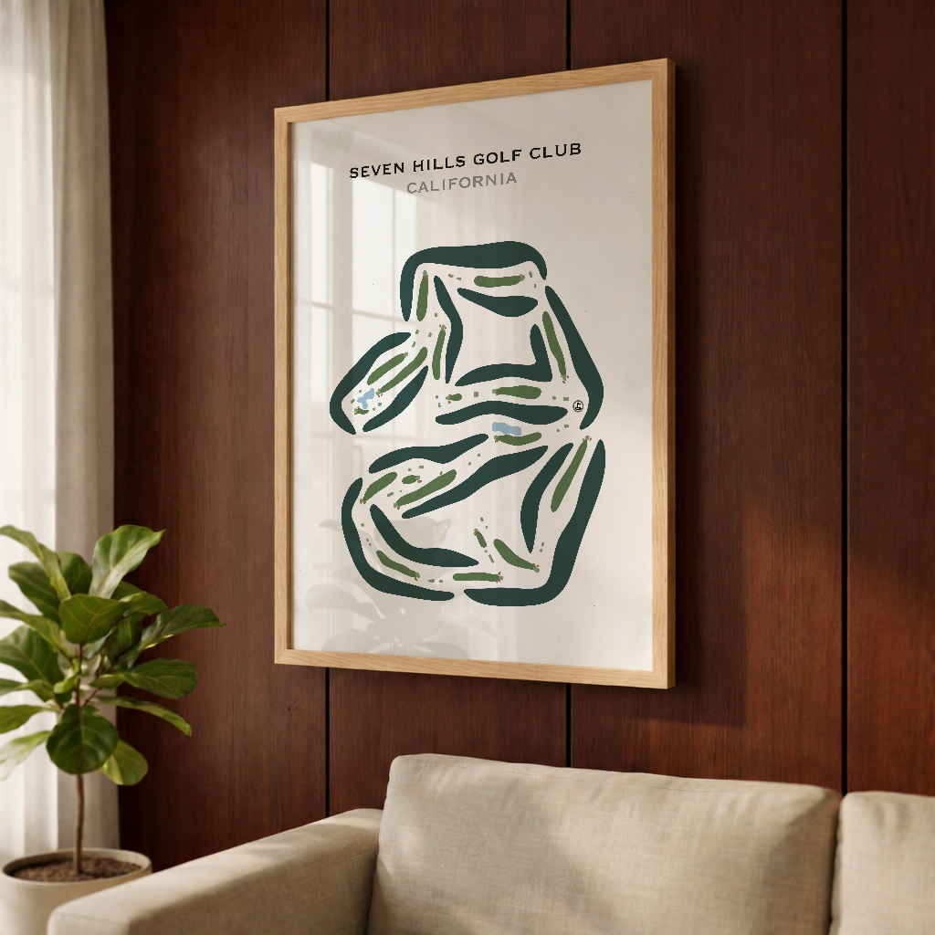 Seven Hills Golf Club, California - Printed Golf Courses