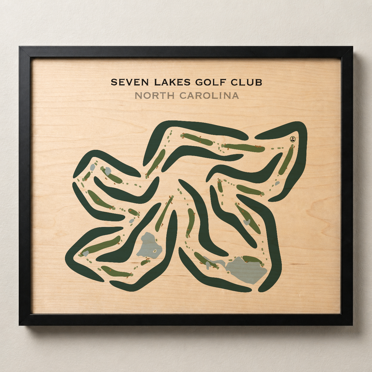 Seven Lakes Golf Club, North Carolina - Printed Golf Courses