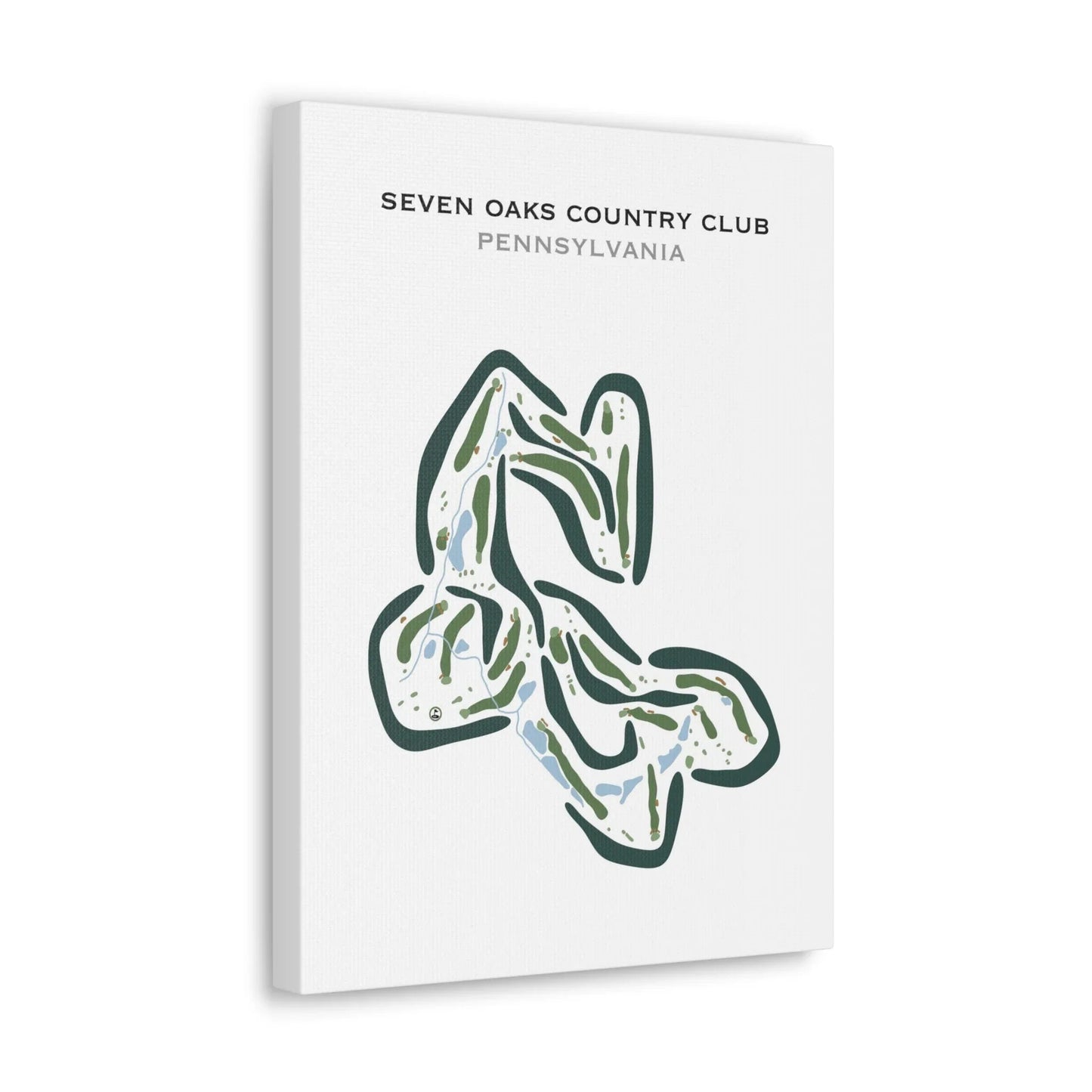Seven Oaks Country Club, Pennsylvania - Printed Golf Courses