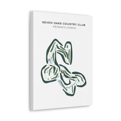 Seven Oaks Country Club, Pennsylvania - Printed Golf Courses