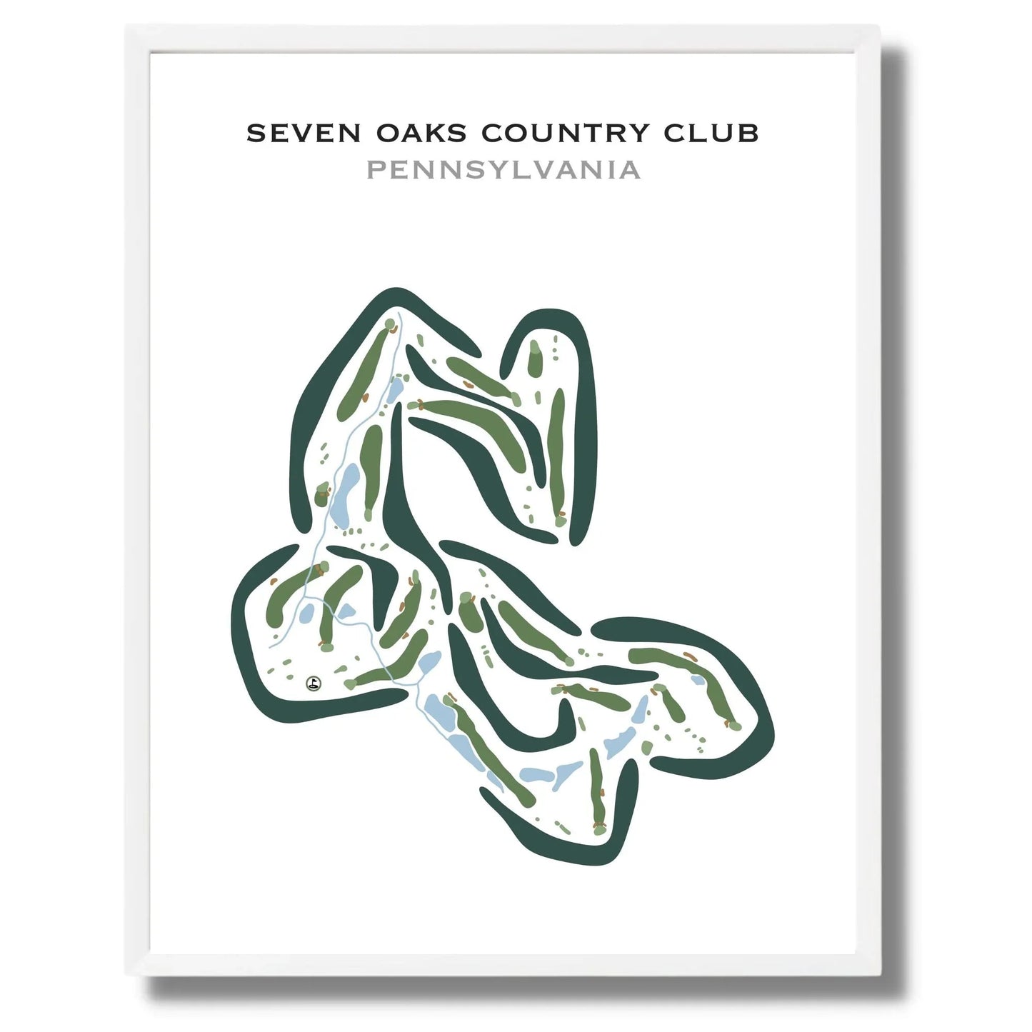 Seven Oaks Country Club, Pennsylvania - Printed Golf Courses