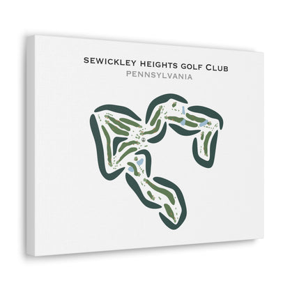 Sewickley Heights Golf Club, Pennsylvania - Printed Golf Courses