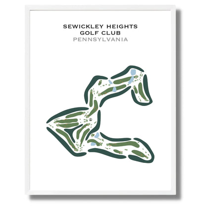 Sewickley Heights Golf Club, Pennsylvania - Printed Golf Courses