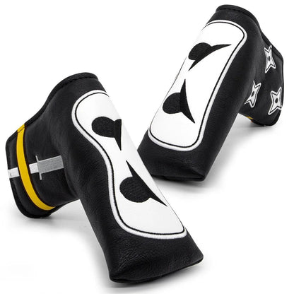 Ninja Golf Club Headcover Set - Driver Headcover, Hybrid Headcover, Fairway Headcover, Iron Covers, Mallet & Blade
