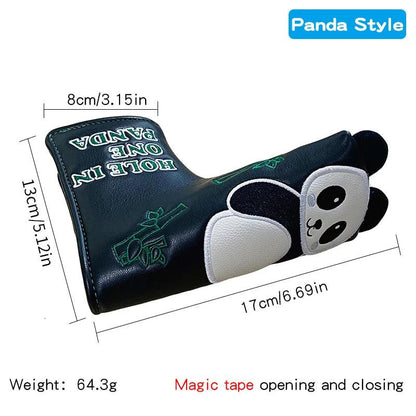 Golf Blade Putter Cover Golf HeadCover Multiple Style Magnetic Magic Tape Open Close Golf Club Protective Headgear Golf Supplies
