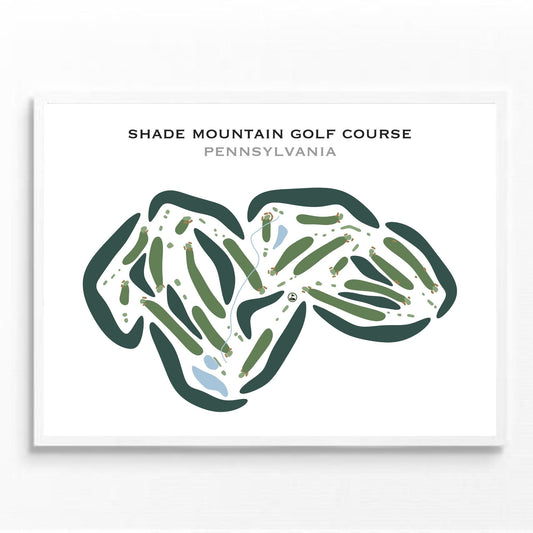 Shade Mountain Golf Course, Pennsylvania - Printed Golf Courses