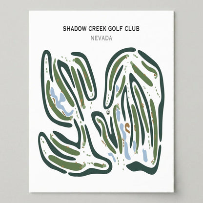 Shadow Creek Golf Course, Nevada - Printed Golf Courses