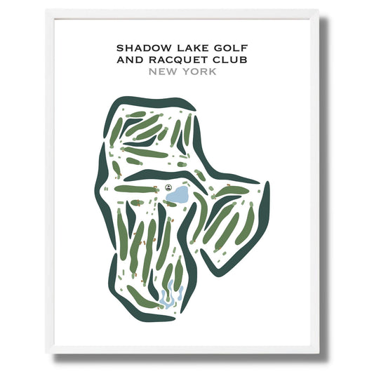 Shadow Lake Golf & Racquet Club, New York - Printed Golf Courses