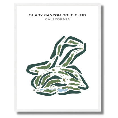 Shady Canyon Golf Club, California - Printed Golf Courses