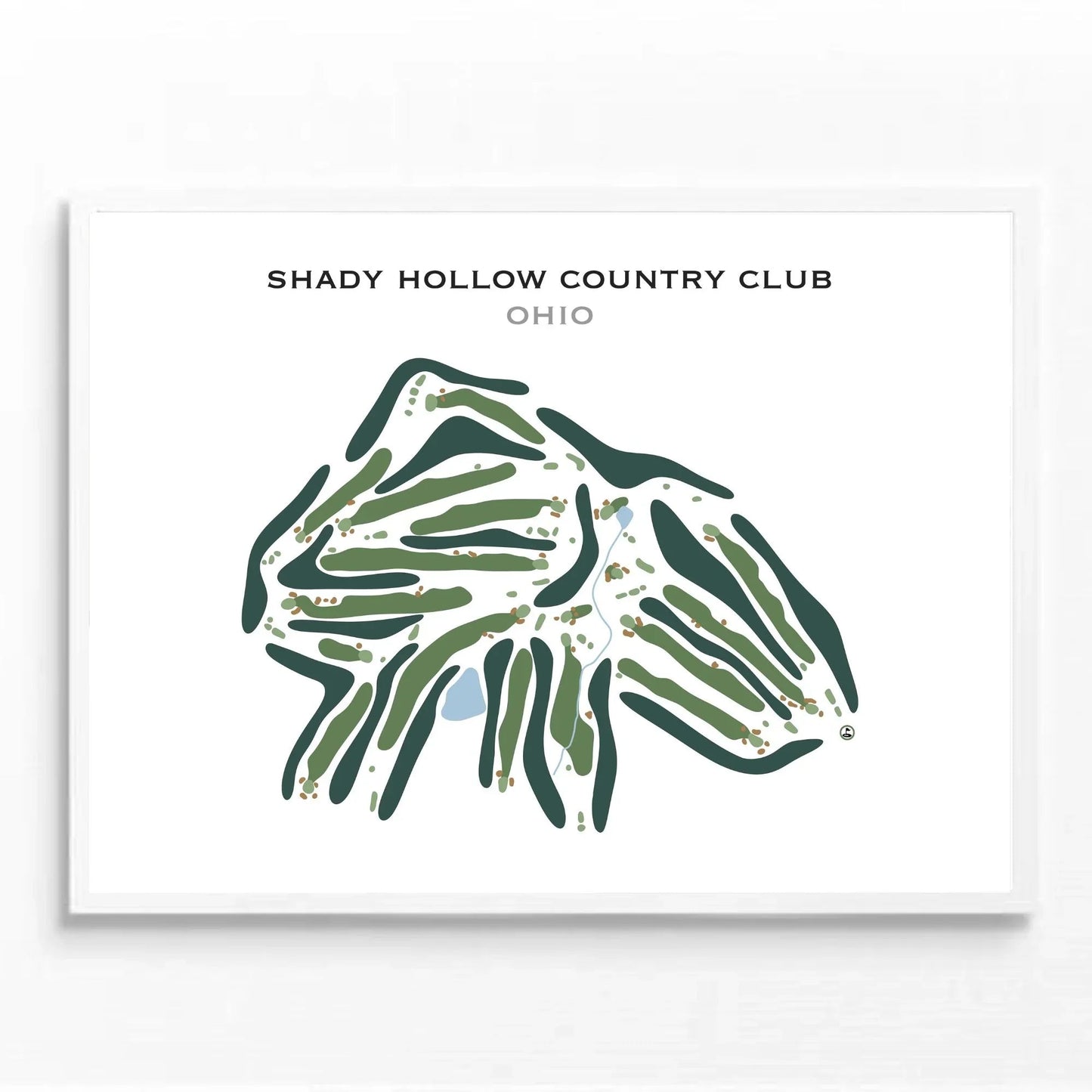 Shady Hollow Country Club, Ohio - Printed Golf Course