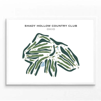Shady Hollow Country Club, Ohio - Printed Golf Course