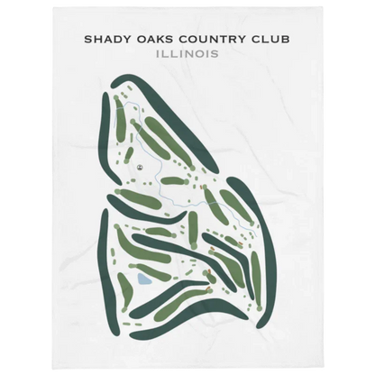 Shady Oaks Country Club, Illinois - Printed Golf Course