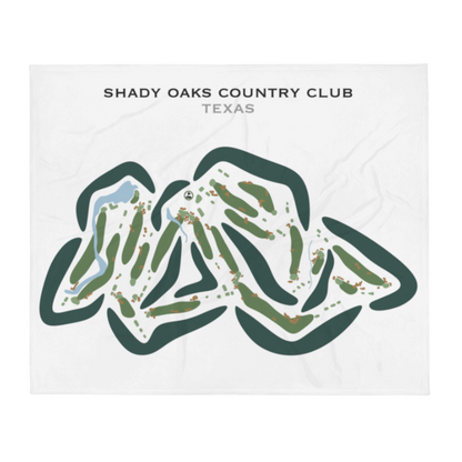 Shady Oaks Country Club, Texas - Printed Golf Courses