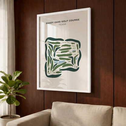 Shady Oaks Golf Course, Texas - Printed Golf Courses
